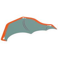Wing, Right, with Dark Turquoise Inside Print