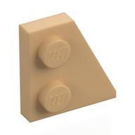 Деталь LEGO Пластина правая 2 x 2 27deg, Теплый песочный