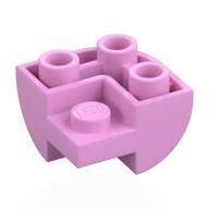 Деталь LEGO Brick Curved Inverted 2 x 2 x 1, Corner, Ярко-розовый