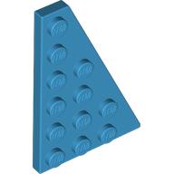 Деталь LEGO Пластина-клин правая 6 x 4, Темно-лазурный