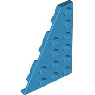Деталь LEGO Пластина-клин левая 6 x 4, Темно-лазурный
