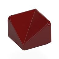 Деталь LEGO Brick Sloped 30° 1 x 1 x 2/3 Double Concave, Темно-красный