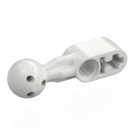 Деталь LEGO Beam 1 x 2 with Ball Joint Holes in Ball, Белый