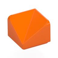 Деталь LEGO Brick Sloped 30° 1 x 1 x 2/3 Double Concave, Оранжевый