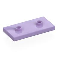 Деталь LEGO Пластина специальная 2 x 4, с пазом и двумя центральными штырьками (джампер), Лавандовый
