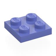 Деталь LEGO Пластина 2 x 2, Сине-фиолетовый