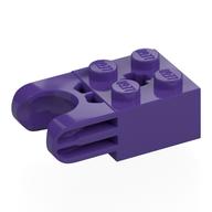 Деталь LEGO Technic Brick Special 2 x 2 with Ball Receptacle Wide and Axle Hole, No Arm Holes, Темно-фиолетовый