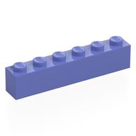 Деталь LEGO Кирпичик 1 x 6, Сине-фиолетовый