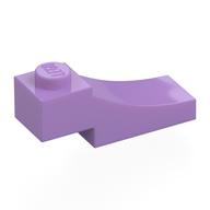 Деталь LEGO Кирпичик изогнутый 3 x 1, с перевёрнутым вырезом 2/3, Средне-лавандовый