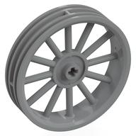 Деталь LEGO Wheel 56 x13 with Spokes, Светлый сине-серый