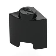 Деталь LEGO Brick Round, Quarter 1 x 1, Черный
