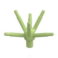 Деталь LEGO Plant Flower Stem with Bar and 6 Stems, Желто-зеленый