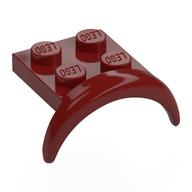 Деталь LEGO Крыло 2 x 3 x 1 1/3, Темно-красный