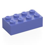Деталь LEGO Кирпичик 2 x 4, Сине-фиолетовый