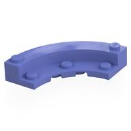 Деталь LEGO Brick Round 5 x 5 Macaroni with 1 / 3 Inner Side, Сине-фиолетовый