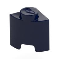 Деталь LEGO Brick Round, Quarter 1 x 1, Темно-синий