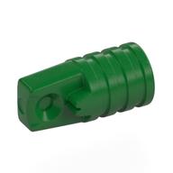 Деталь LEGO Hinge Cylinder 1 x 2 Locking with 1 Finger and Axle Hole On Ends [No Side Slots], Зеленый