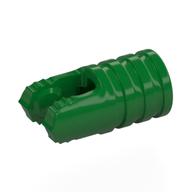 Деталь LEGO Hinge Cylinder 1 x 2 Locking with 2 Click Fingers and Axle Hole, 7 Teeth, Зеленый