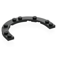 Plate Round Half 5 x 8 with 4 x 6 Round Cutout