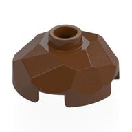 Деталь LEGO Rock Boulder 2 x 2 x 2/3, Top, Красно-коричневый