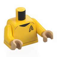 Torso, Yellow Arms, Warm Tan Hands with print