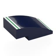 Brick Curved 3 x 2 No Studs with print