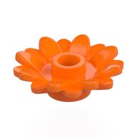 Деталь LEGO Plant, Sunflower 2 x 2 with 16 Petals, Оранжевый