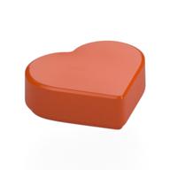 Деталь LEGO Tile 1 x 1 Special Heart, Красно-оранжевый