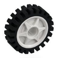 Деталь LEGO Wheel Rim 24 x 7 with Black Tyre, Белый