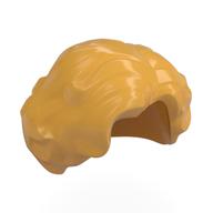 Деталь LEGO Minifig Hair - Short, Wavy with Side Part, Охристо-желтый