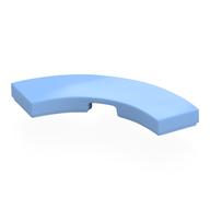 Деталь LEGO Tile 3 x 3 Curved, Macaroni, Ярко-светло-голубой