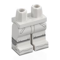 Деталь LEGO Hips and White Legs with print, Белый