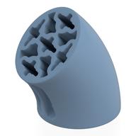 Деталь LEGO Brick Round 3 x 3 D. Tube with 45° Elbow and Axle Holes (Crossholes) at Each End, Песочно-синий