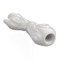 Деталь LEGO Smoke Effect with Bar, Pin Hole with Trans-Clear Pattern, Белый