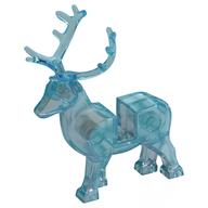 Деталь LEGO Animal Reindeer with Antlers, Прозрачный голубой опаловый