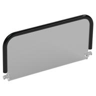 Деталь LEGO Windscreen 9 x 5 with Black Double Curved Bar pattern, Прозрачный бесцветный