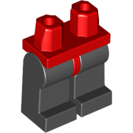 Деталь LEGO Hips and Yellow Legs, Красный
