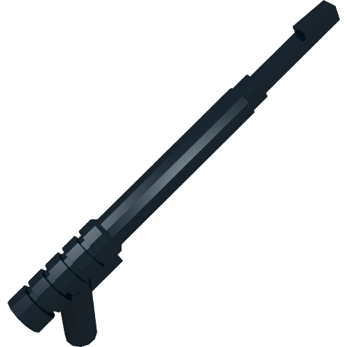 Minifig Weapon Spear Gun with Squared Trigger and Thick Spear Base