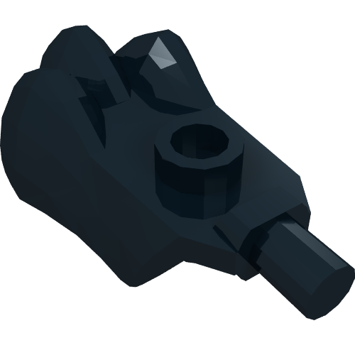 Paw with Stud on Top, Bar on Side and 3 Bar Holders on Bottom 