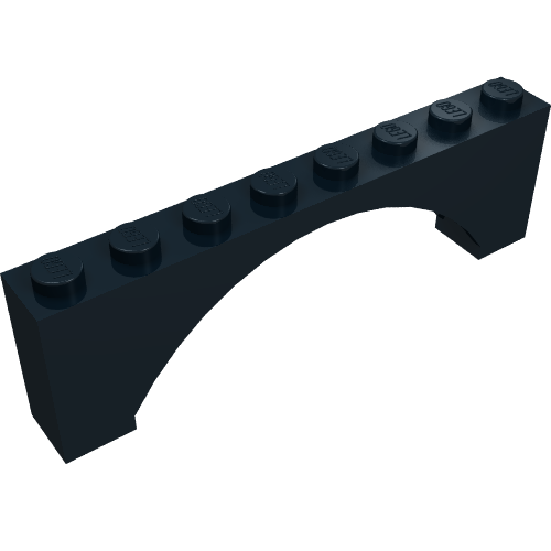 Brick Arch 1 x 8 x 2 Raised