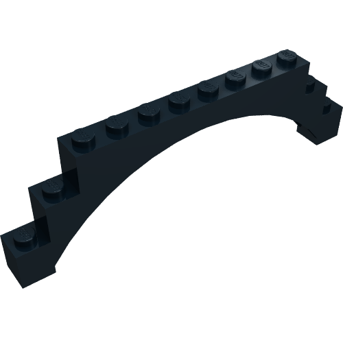 Brick Arch 1 x 12 x 3 Raised Arch with 5 Cross Supports