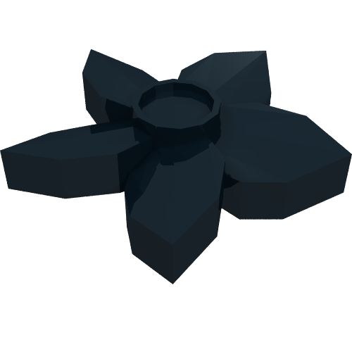 Friends Hair Decoration, Flower with Pointed Petals and Pin