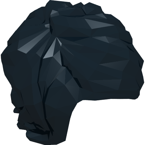 Minifig Hair - Tousled Mid-Length with Side Part