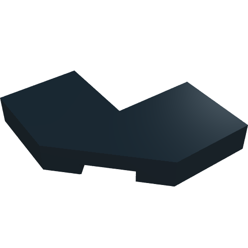Tile, Modified 2 x 2 Corner with Cut Corner - Facet