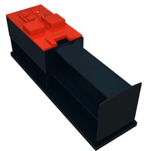 Electric 9V Battery Box 4 x 14 x 4 with Yellow Base Complete Assembly