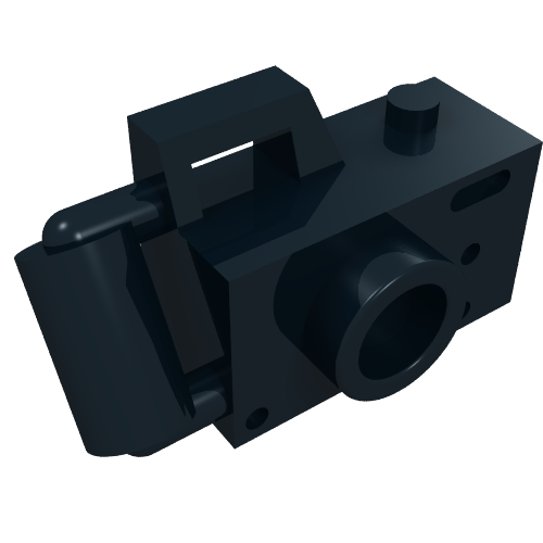 Minifig Camera Handheld with Right-Aligned Viewfinder