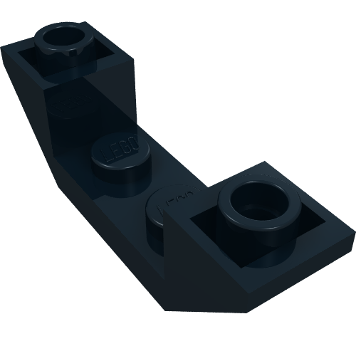 Slope Inverted 45° 4 x 1 Double with 1 x 2 Cutout