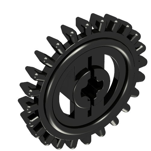Technic Gear 24 Tooth Crown with Flat Teeth
