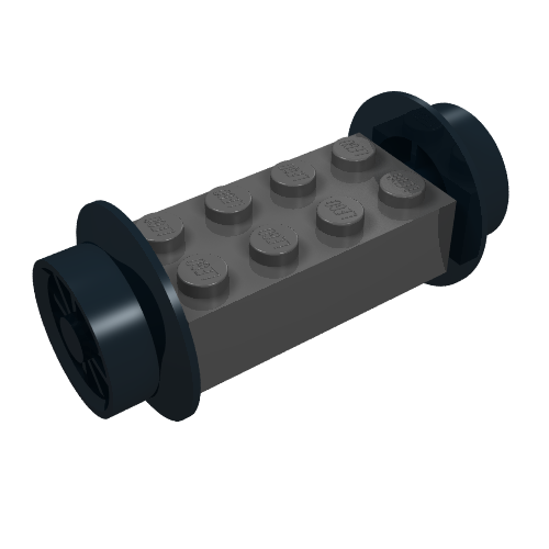 Brick, Modified 2 x 4 with Wheels Holder Freestyle