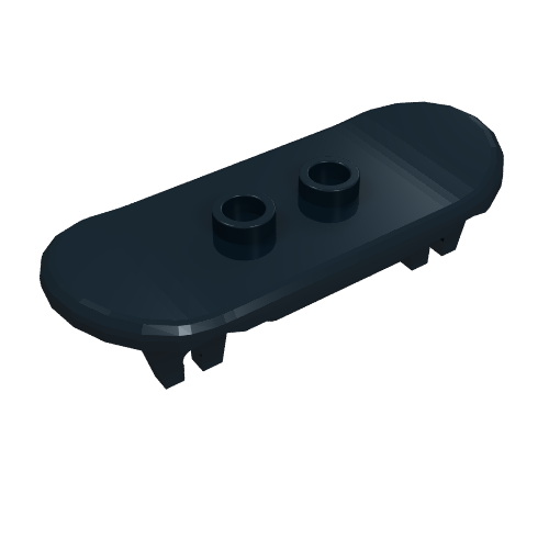 Minifig Skateboard with Trolley Wheel Holders